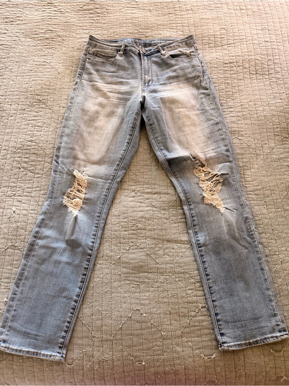 Articles Of Society Light Blue Distressed Skinny Jeans